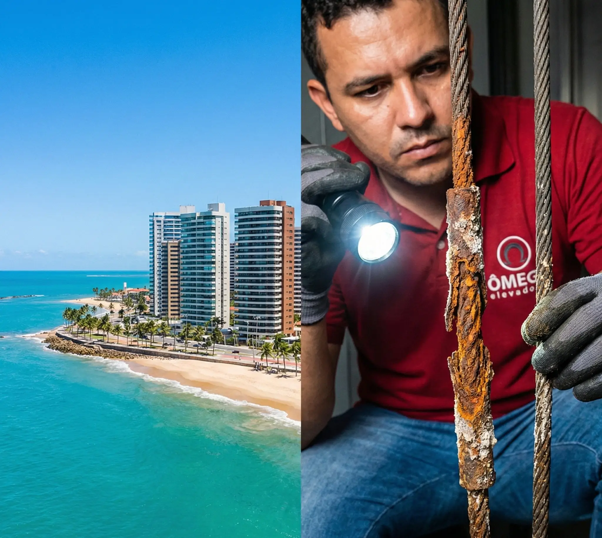 Maresia em Elevadores